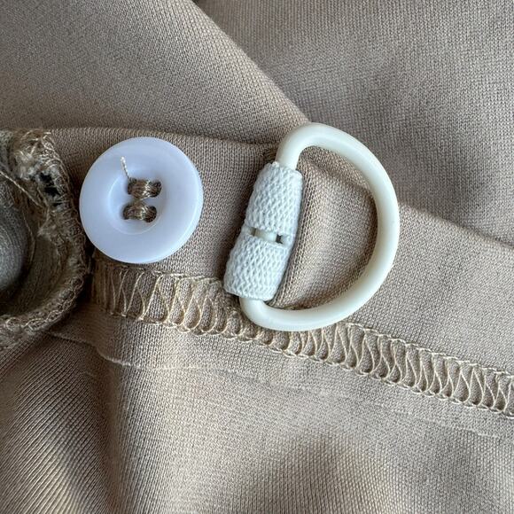 Moyabo Tan Stretch Maternity Pants – Over-Belly Pull-On Elastic Waist Size S NST - Picture 5 of 6